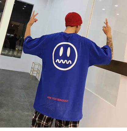 Couple Devil Face T-Shirts, Hip Hop Summer Fashion