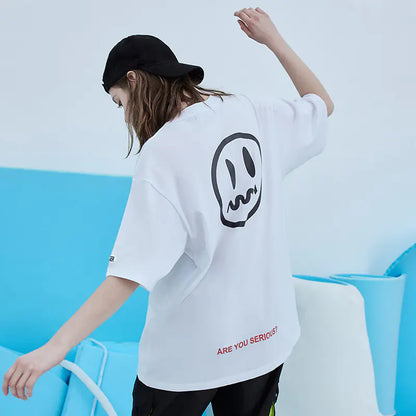 Couple Devil Face T-Shirts, Hip Hop Summer Fashion