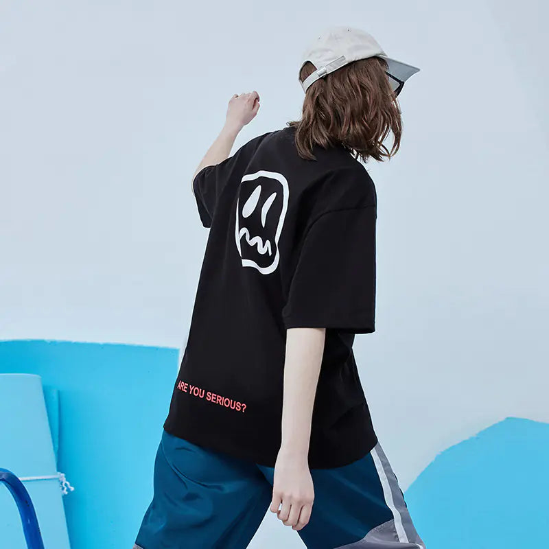 Couple Devil Face T-Shirts, Hip Hop Summer Fashion